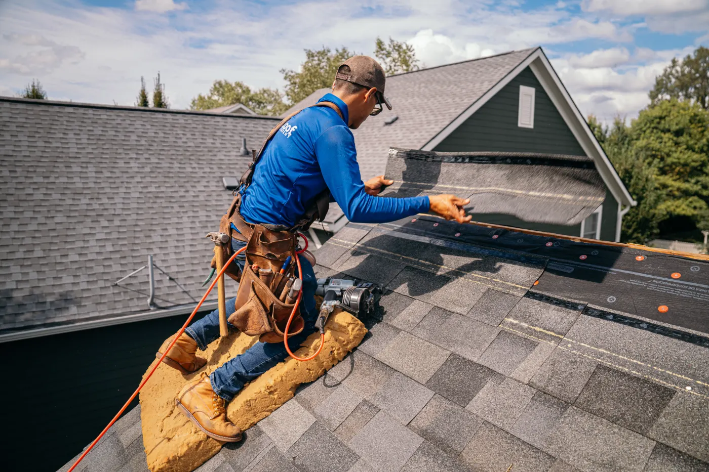 Flashing and seam work in Hunting Creek