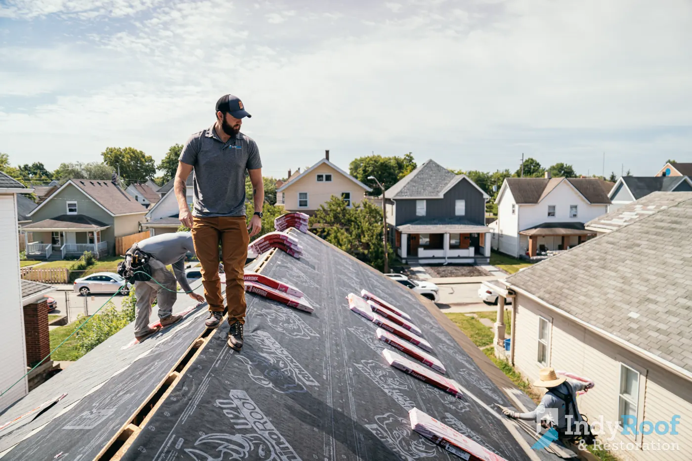 Commercial roof inspection documented in Hunting Creek